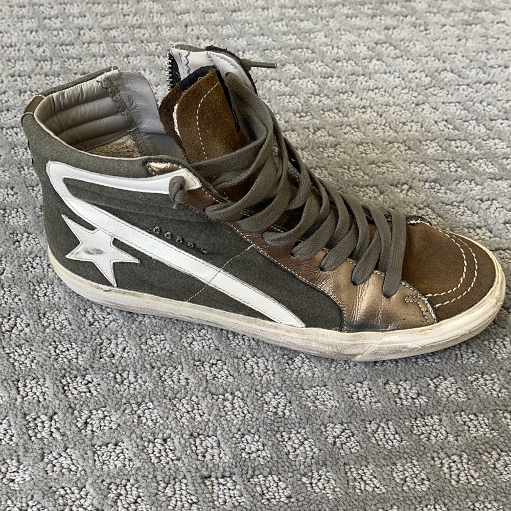 Golden Goose green sneakers
